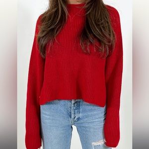 Talulah Keegan Chunky Knit Sweater | Red